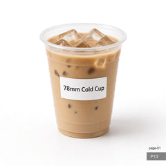 78mm PET Cold Drink Cups (5.5oz–10oz)