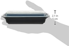 Wholesale Disposable Rectangle Plastic Container of 16 Oz With Lid