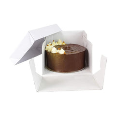 White kraft paper cake box wholesale