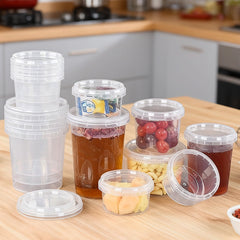 Wholesale custom transparent plastic containers with lids