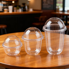 Wholesale custom PET cups with lids