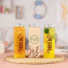 custom plastic jar with logo