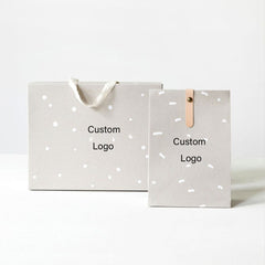 Customizable gray paper bags