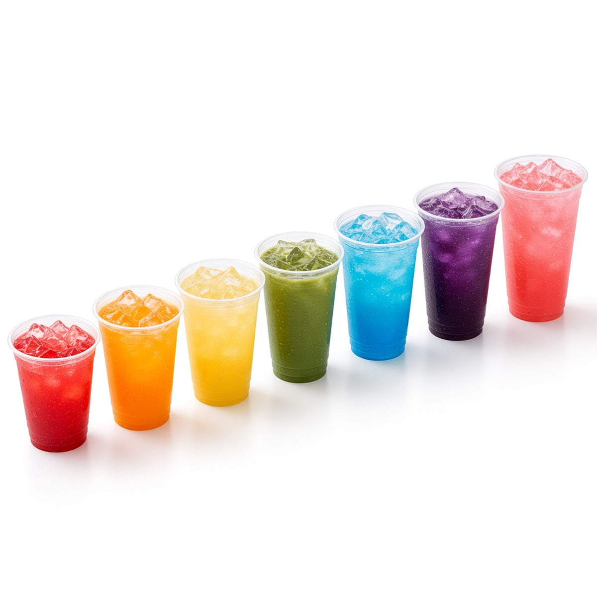 92mm PET Cold Drink Cups (7oz–20oz)