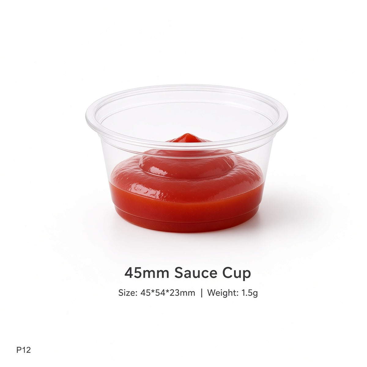 45mm PET Sauce & Tasting Cups (0.75oz–1oz)