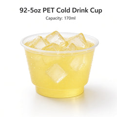 92mm PET Cold Drink Cup — 92-5oz (170 ml)