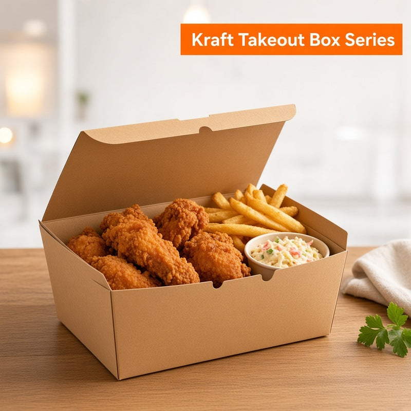 Kraft Paper Takeout Box Series (#1–#15)