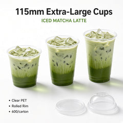 115mm PET Cold Drink Cups (26oz–32oz)