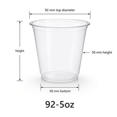 92mm PET Cold Drink Cup — 92-5oz (170 ml)