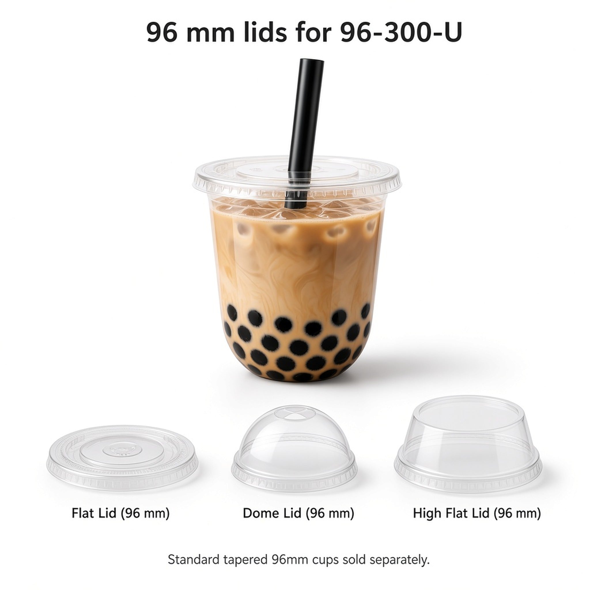 96mm U-Shape PET Cold Cup — 96-300-U (300 ml)