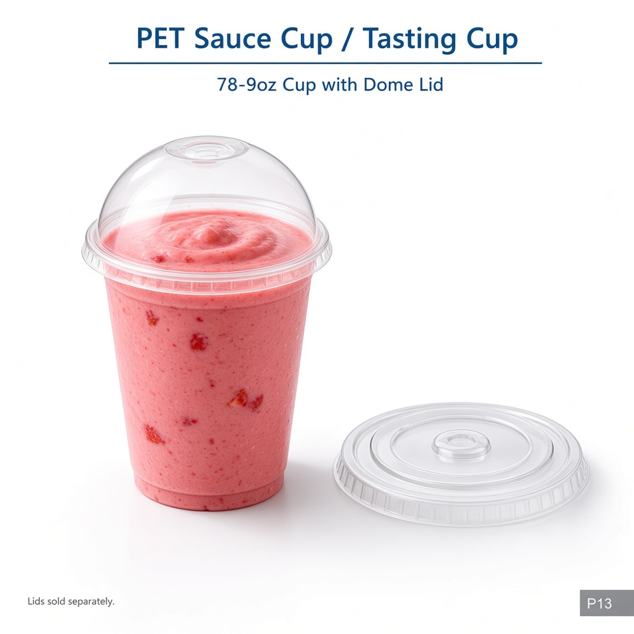 78mm PET Cold Drink Cups (5.5oz–10oz)