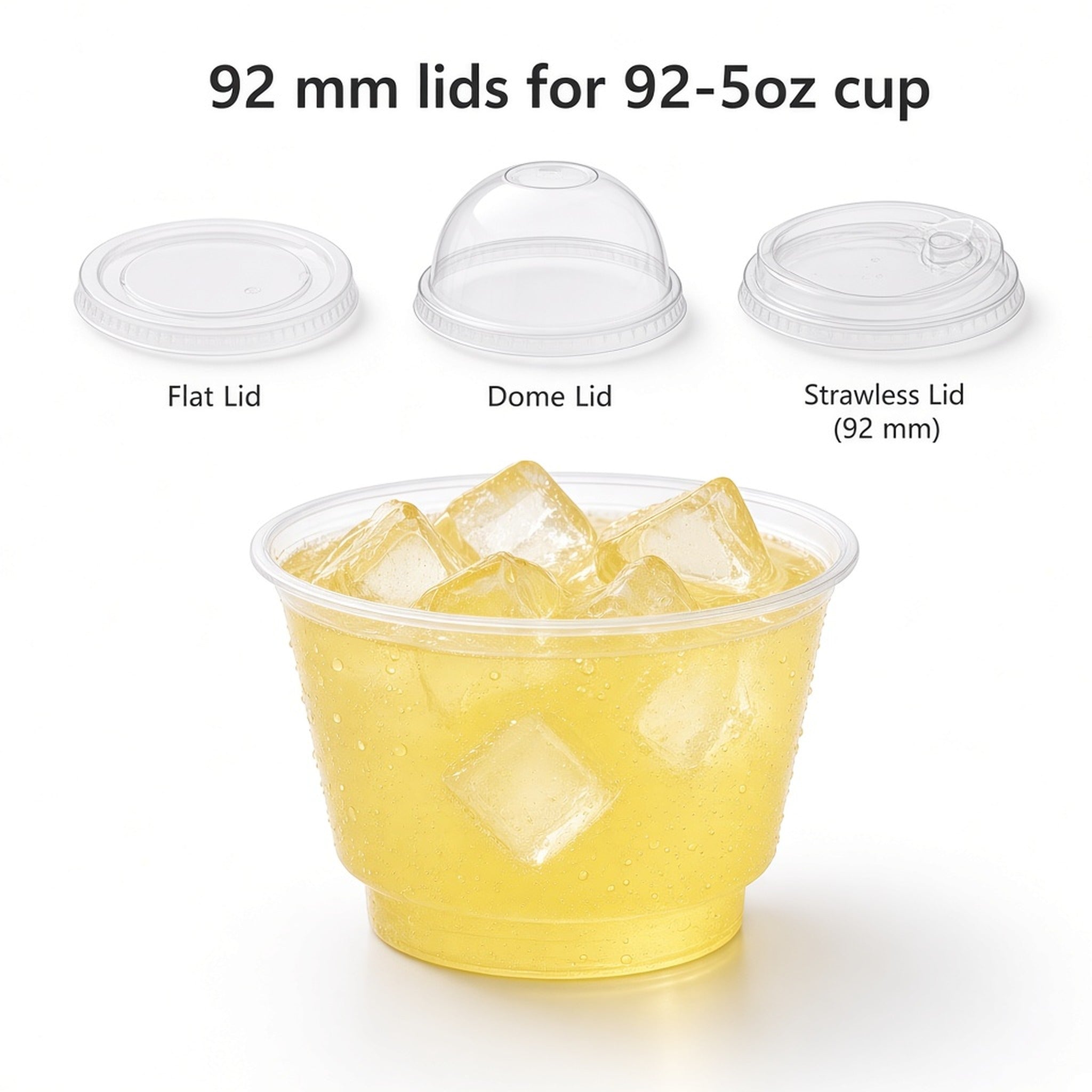 92mm PET Cold Drink Cup — 92-5oz (170 ml)