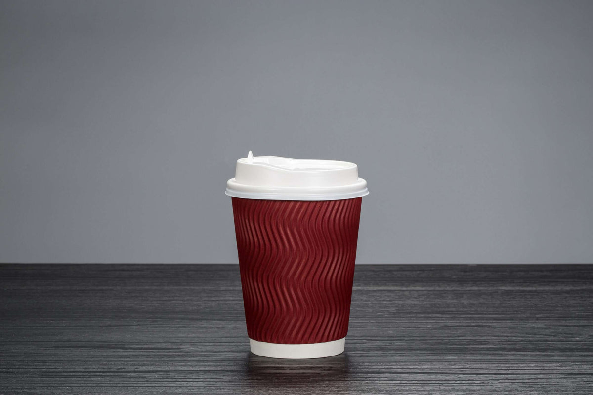 Custom texture red paper cups