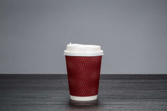 Custom texture red paper cups