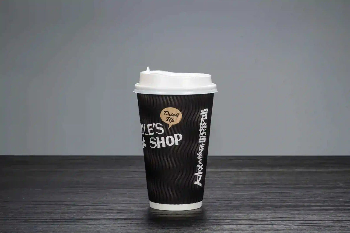 16oz Disposable ripple wall paper cup