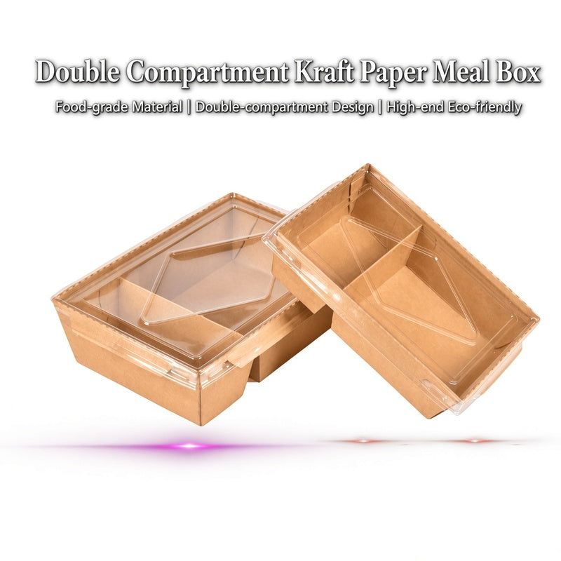 Kraft Paper Container with Diamond PET Lid