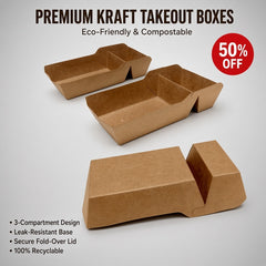Kraft Paper Container with Diamond PET Lid