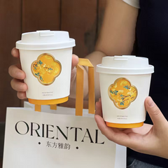Custom print gold stamping paper cups