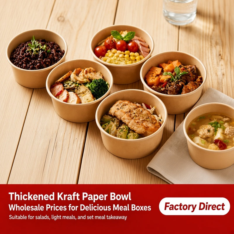 Kraft Salad Bowl Series with PET Lids
