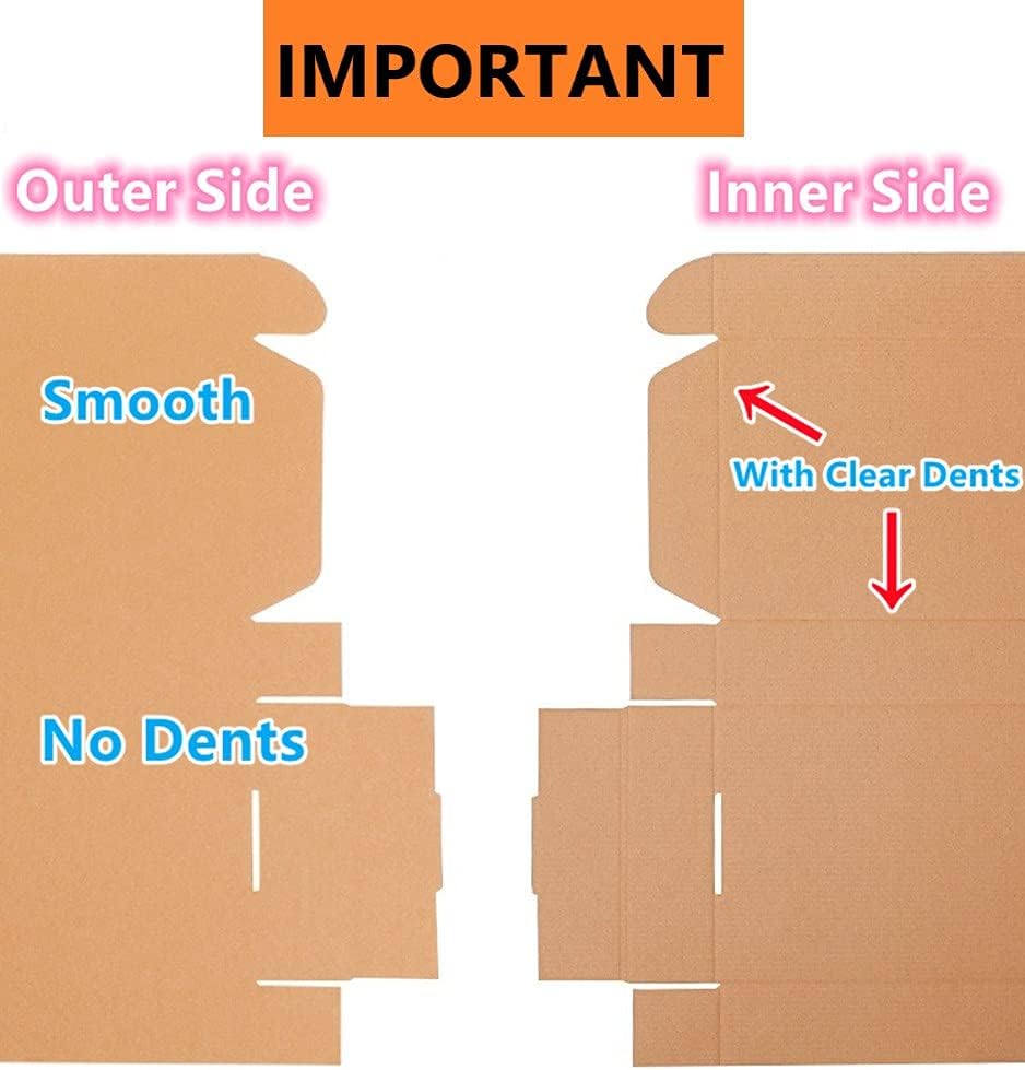 10 pack Corrugated Cardboard Shipping Boxes, 25×20×7cm Royal Mail Small Parcel PiP Postal Boxes, Brown Packaging Mailing Boxes for Business, Posting, Storing or Gift