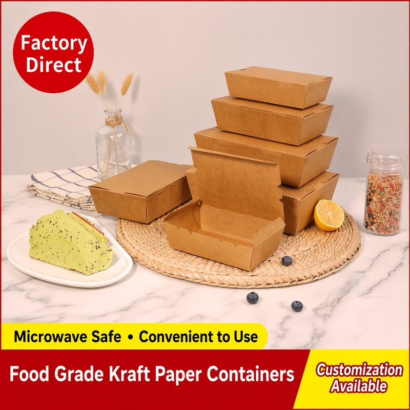 One-Piece Large Rectangular Paper Container Series