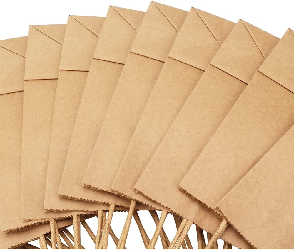 25 pack Kraft Paper Party Bag with Twisted Handle 10-Pieces, 30 cm x 43 cm x 18 cm Size, Brown