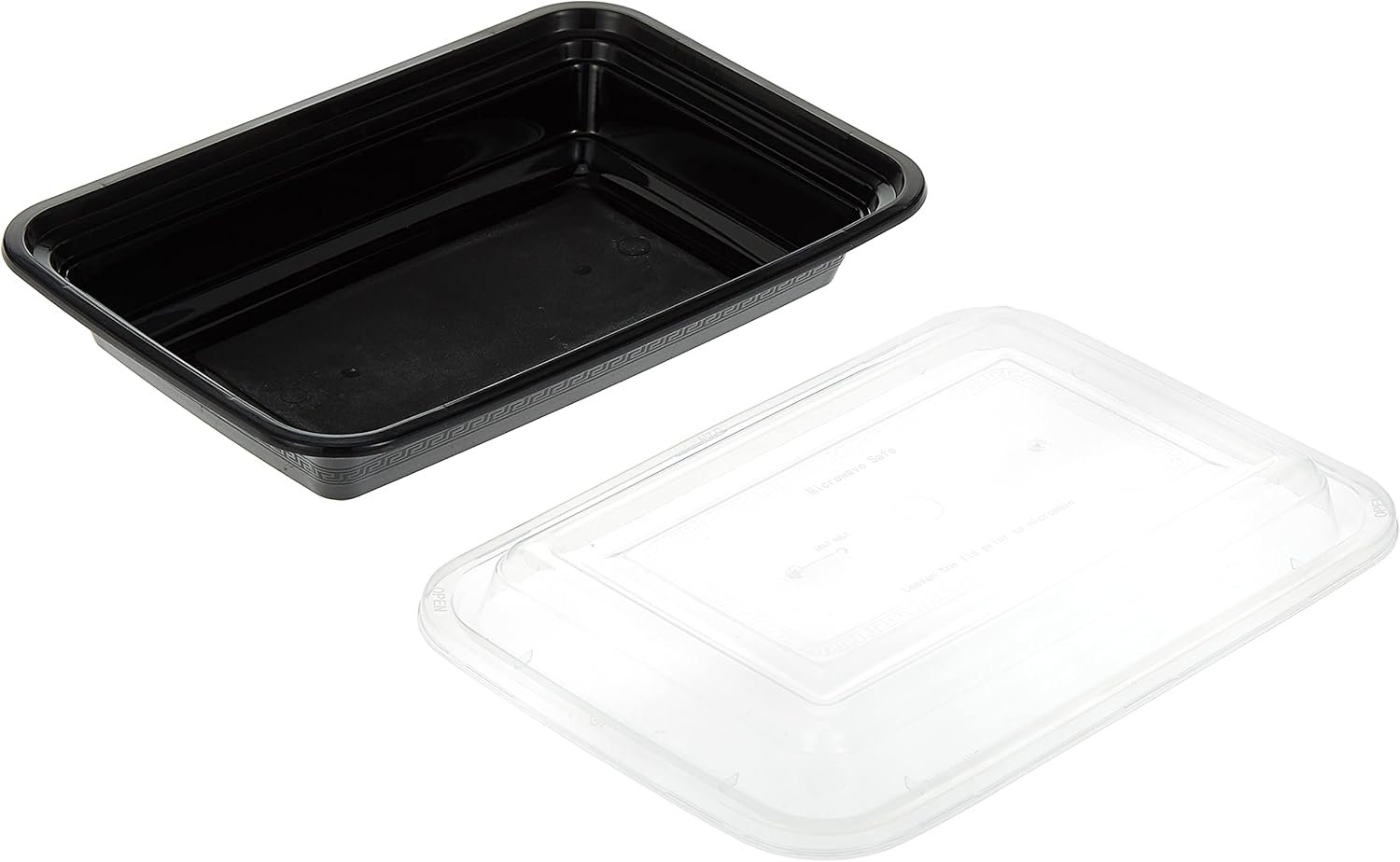 Wholesale Disposable Rectangle Plastic Container of 16 Oz With Lid