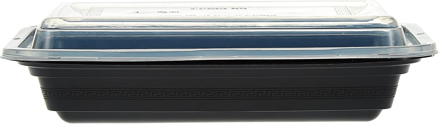 Wholesale Disposable Rectangle Plastic Container of 16 Oz With Lid