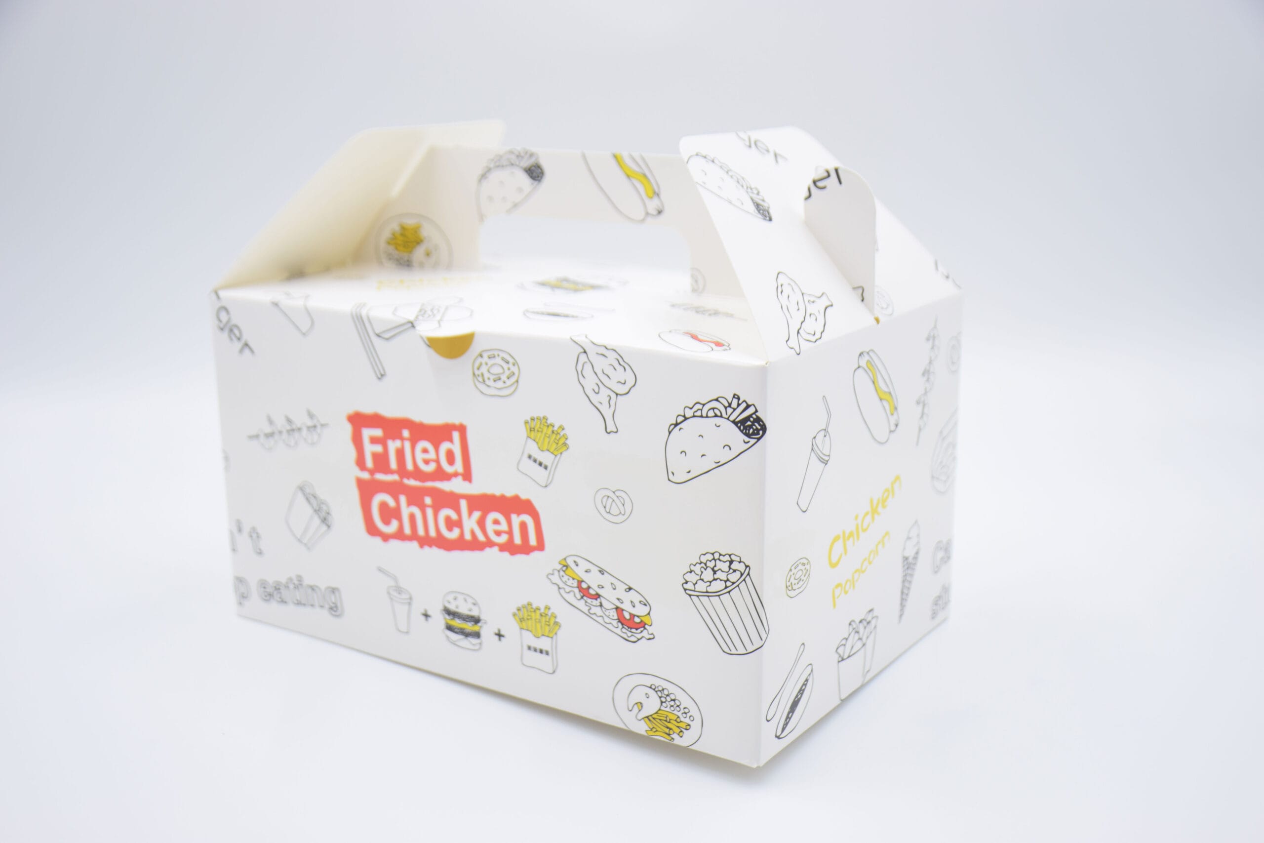 Wholesale customized fried chicken and fries burger box set