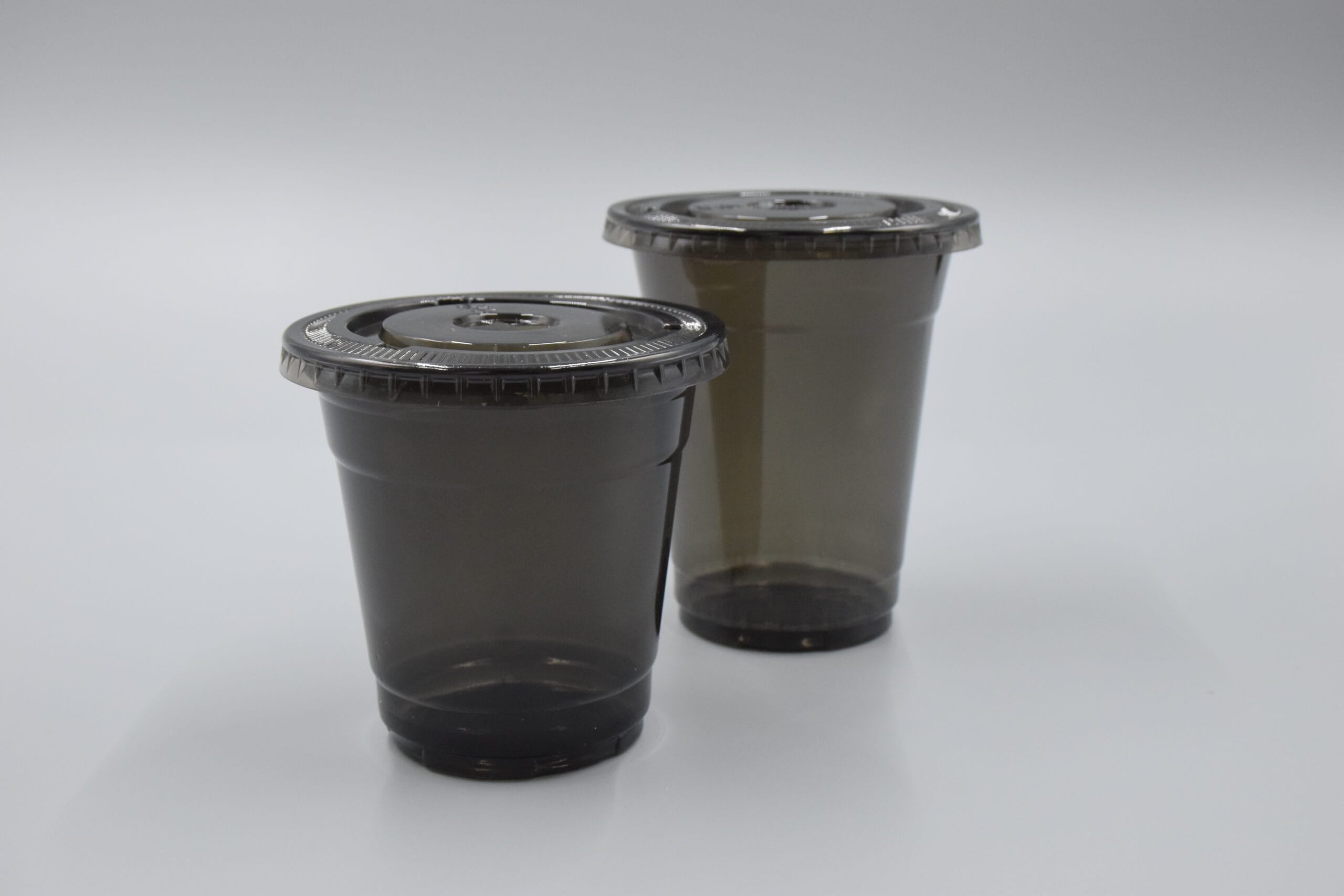 Custom black cups with lid