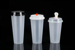 Disposable PP cup with lid