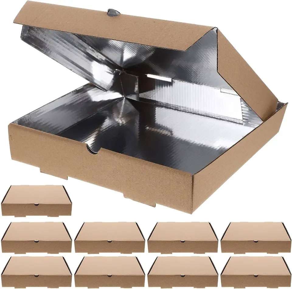 pizza box contains aluminum foil