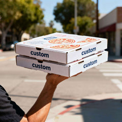 Wholesale custom white pizza boxes