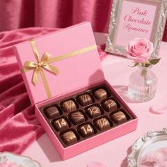 Customized pink dessert gift box