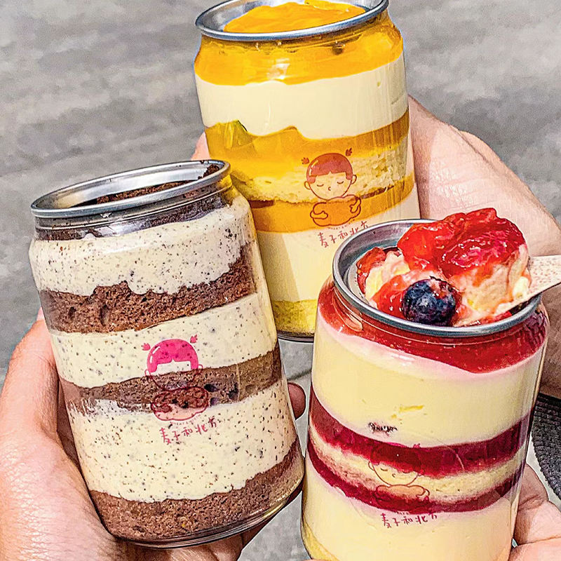 custom Transparent plastic dessert containers wholesale