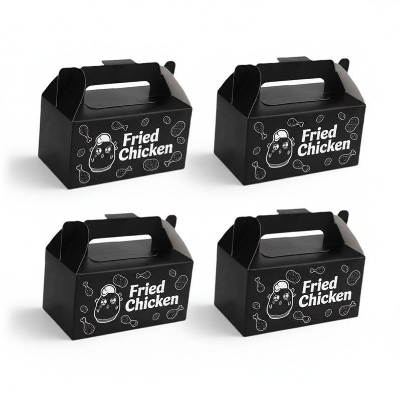 Customized black fried chicken boxes