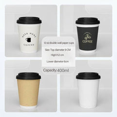 Customized paper bags and coffee cup sets